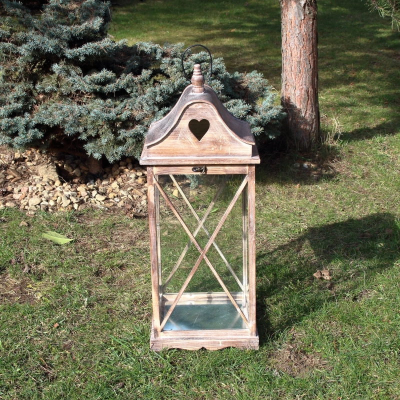 Drevená lucerna veľká XL 80cm