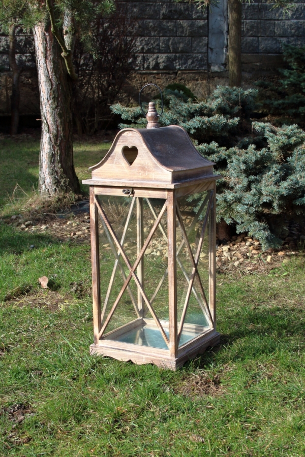 Drevená lucerna veľká XL 80cm