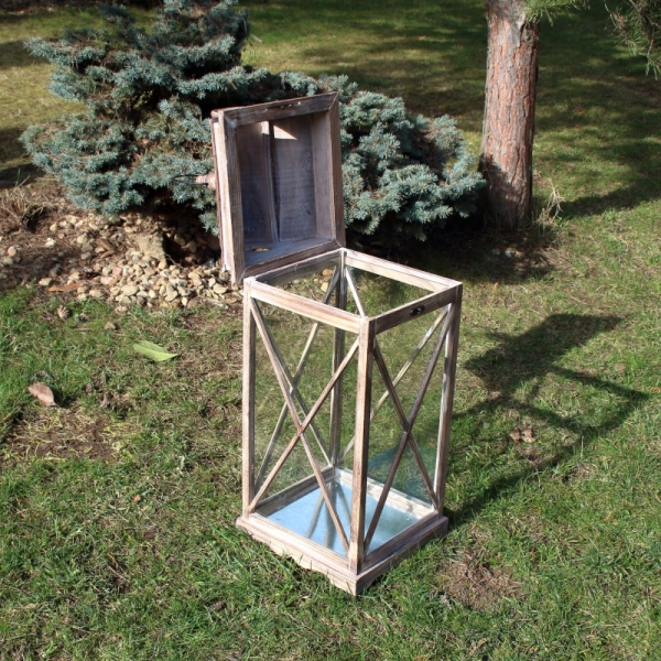 Drevená lucerna veľká XL 80cm
