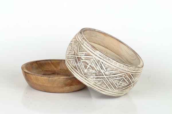 Drevená miska 20 x 5 cm z mangového dreva