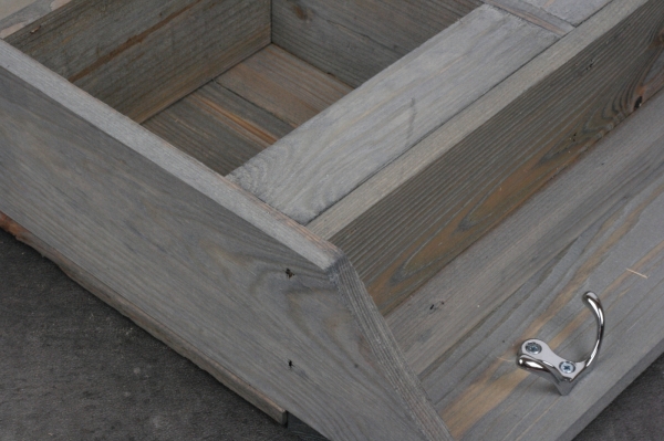 Drevená nástenná polica - organizér 57,3x11,0x47,2cm