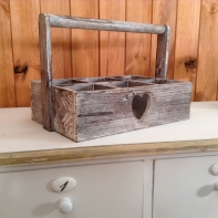 Drevená prepravka - kvetináč na bylinky 34x23x25cm