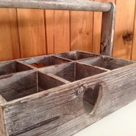 Drevená prepravka - kvetináč na bylinky 34x23x25cm