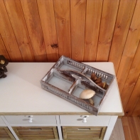 Drevená prepravka s patinou 26x38x8cm