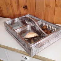 Drevená prepravka s patinou 26x38x8cm