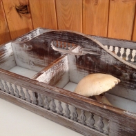 Drevená prepravka s patinou 26x38x8cm