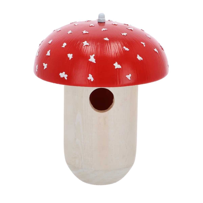 Drevená vtáčia búdka pre orieška – Muchotrávka 23 cm