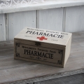 Dřevěná retro lékárnička Pharmacie 