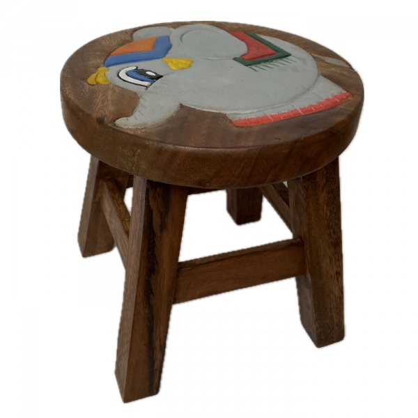Drevená stolička okrúhla Elephant Kiddo