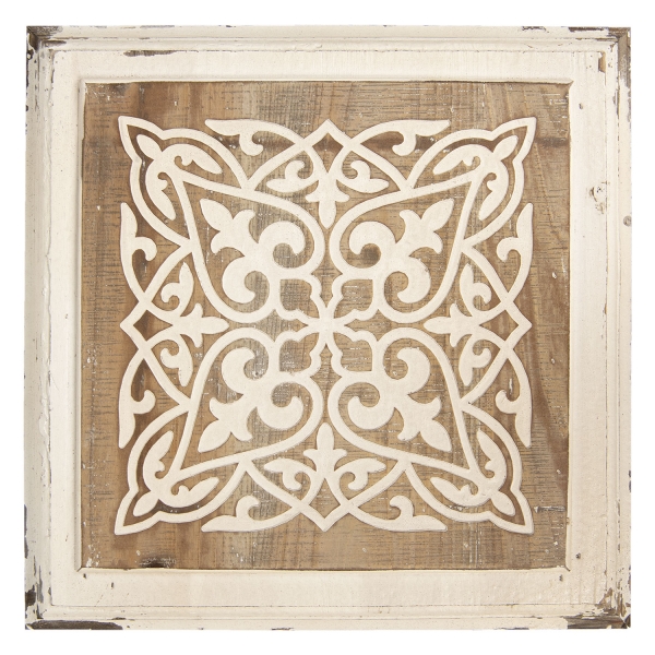 Drevená stolička s ornamentom 39x39x50cm