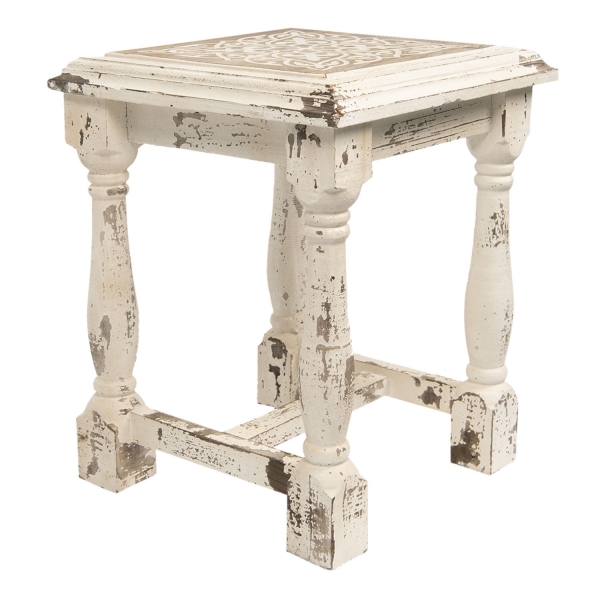 Drevená stolička s ornamentom 39x39x50cm