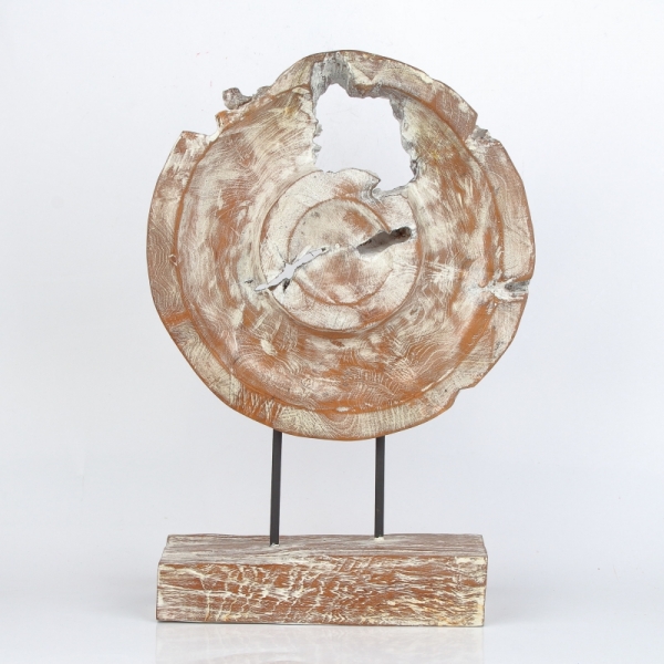 Drevená stolové dekorácie s patinou kruh 45cm