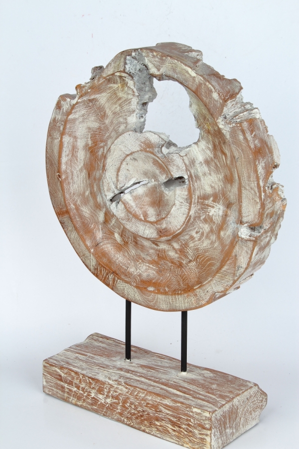 Drevená stolové dekorácie s patinou kruh 45cm