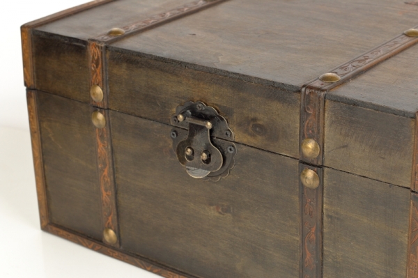 Drevená truhla 35x27x18,5cm