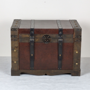 Drevená truhla hranatá 72x47x50cm