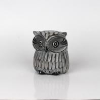 Drevená vyrezávaná soška sovy 13cm