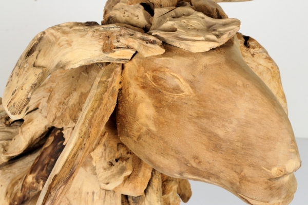 Drevená záhradná dekorácia baran 81x66x25cm 12kg