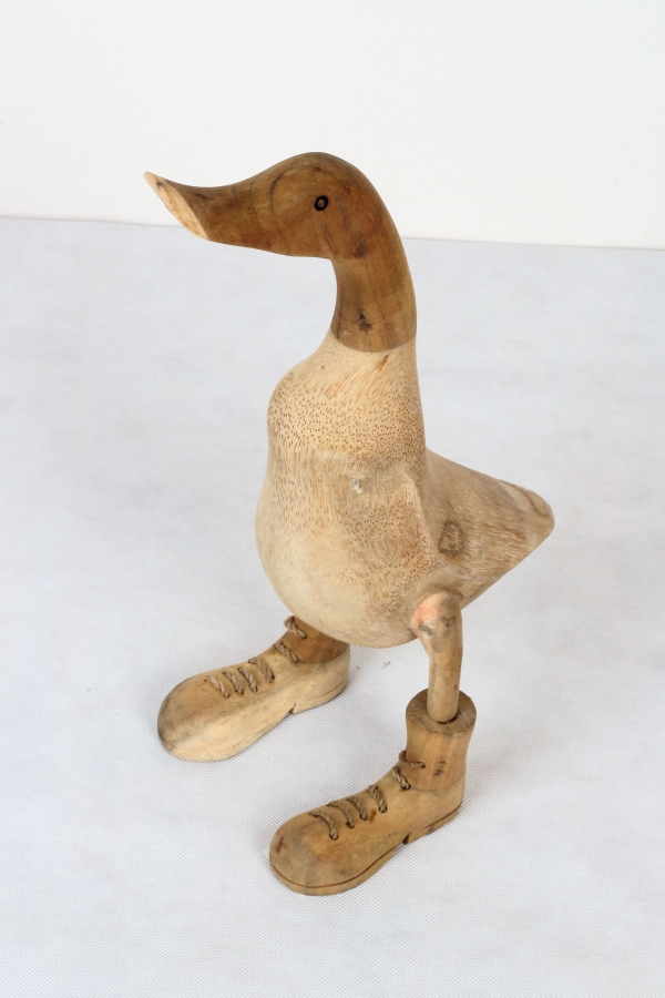 Drevená záhradná dekorácie kačica 50cm