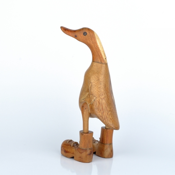 Drevená záhradná dekorácia kačica malá lakovaná (typ B) 25cm