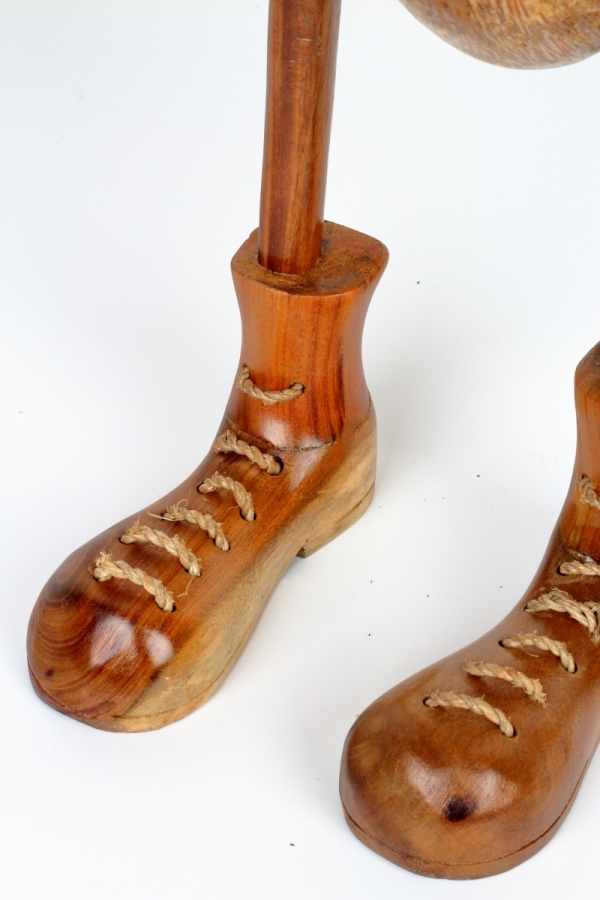 Drevená záhradná dekorácia kačica veľká lakovaná 64cm