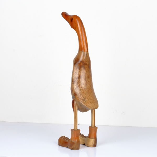 Drevená záhradná dekorácia kačica veľká lakovaná 65cm