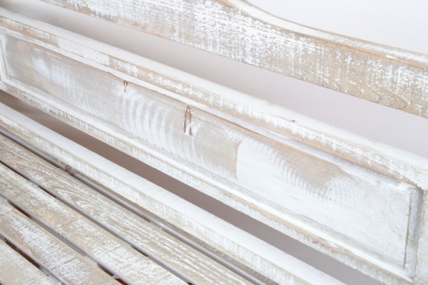 Drevená záhradné lavice hnedá s patinou 130x85x40cm