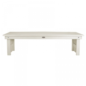 Drevená záhradná lavička biela 151x43x30cm