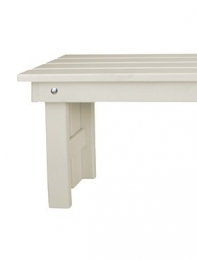 Drevená záhradná lavička biela 151x43x30cm