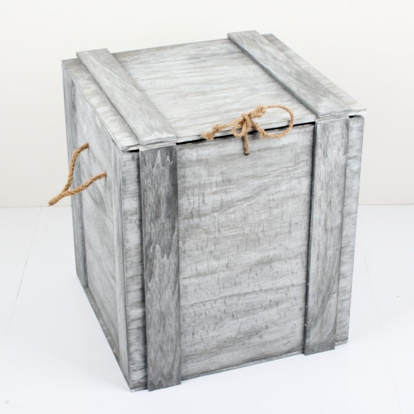 Drevené debničky s patinou sada 3ks 31/31 / 42cm