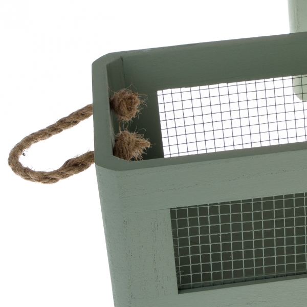 Drevené debničky set s pletivom