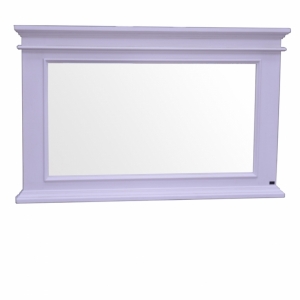 Drevené biele zrkadlo 150x95cm