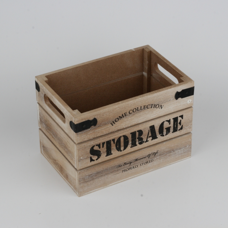 Drevené dekoračné debny STORAGE 2ks