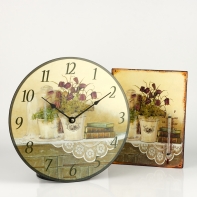 Drevené hodiny knihy 30cm