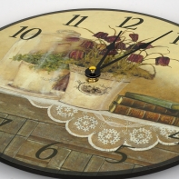 Drevené hodiny knihy 30cm