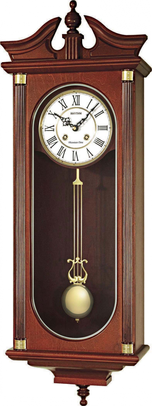 Drevené hodiny kyvadlové 31x13,5x85cm