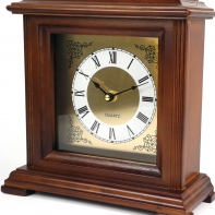 Drevené hodiny stolný 28x24x10cm