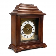 Drevené hodiny stolný 28x24x10cm