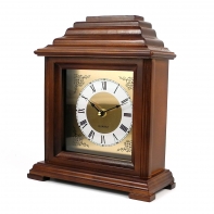 Drevené hodiny stolný 28x24x10cm