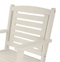 Drevené hojdacie kreslo biele 63x98x75cm