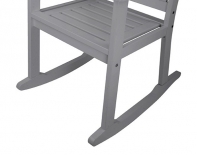 Drevené hojdacie kreslo sivé 63x98x75cm