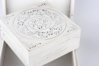 Drevené krabičky s ornamentmi a patinou 22x22/16x16cm