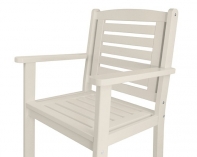 Drevené kreslo biele 63x96x56cm