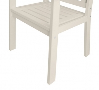 Drevené kreslo biele 63x96x56cm