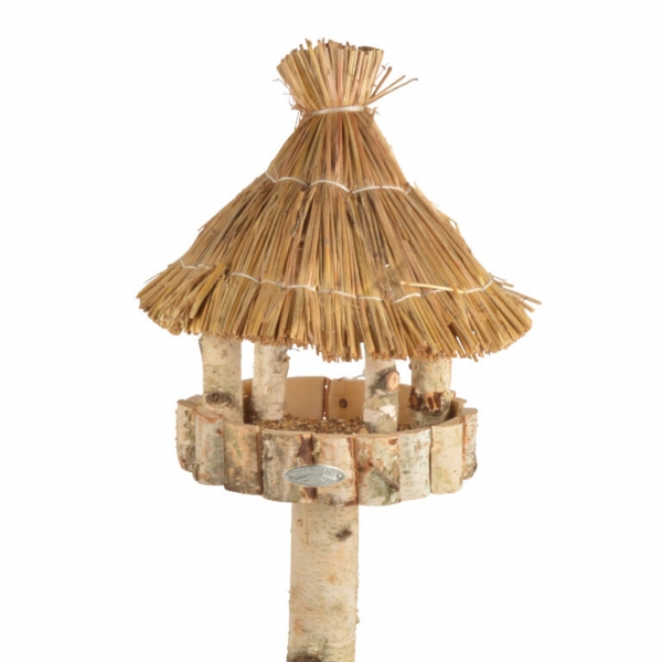 Drevené kŕmidlo pre vtáky na trojnožke 41x41x147