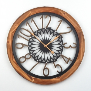 Drevené nástenné hodiny 50cm