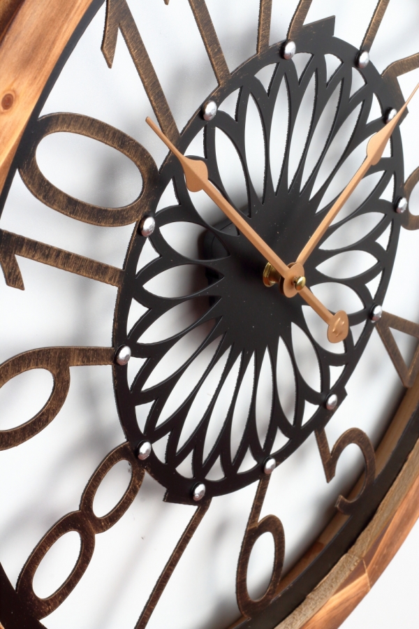 Drevené nástenné hodiny 50cm