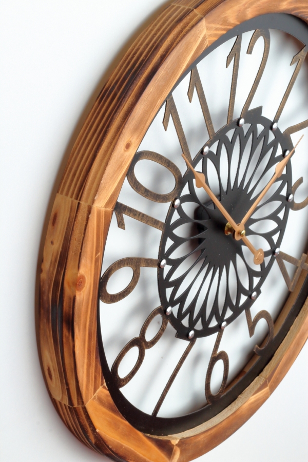 Drevené nástenné hodiny 50cm
