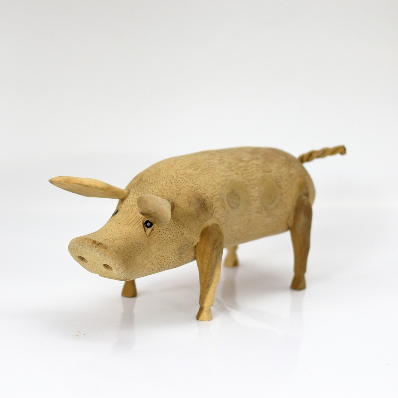 Drevené prasiatko NATURAL