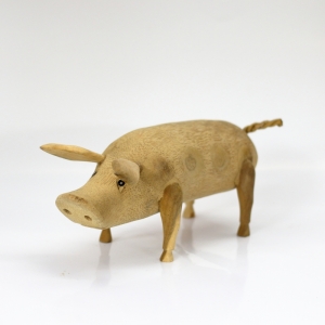 Drevené prasiatko NATURAL