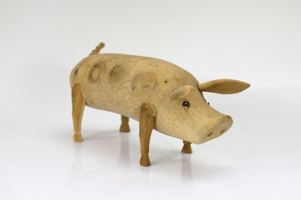 Drevené prasiatko NATURAL